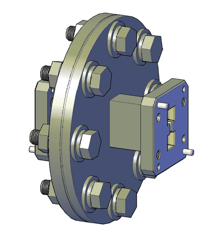 Double Ridge Waveguide Bulkhead Feed Unit