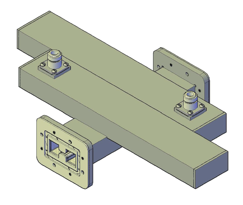 Double Ridge Waveguide Dual Cross Guide Couplers