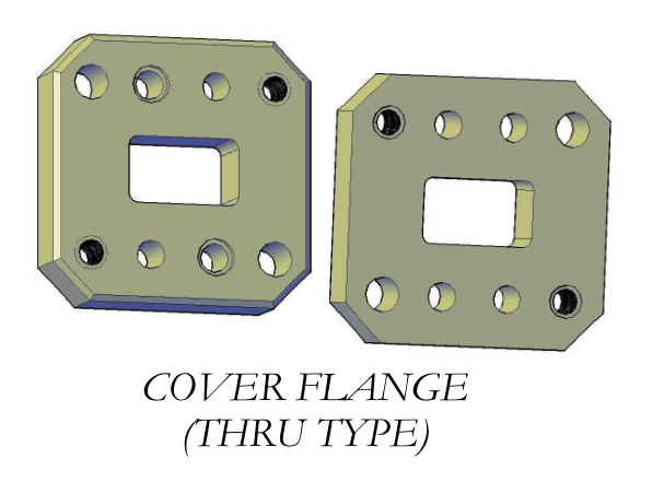 Double Ridge Waveguide Flanges