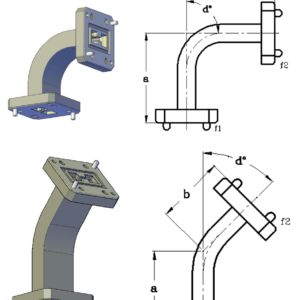Double Ridge Waveguide Formed E & H Plane Bend Assemblies