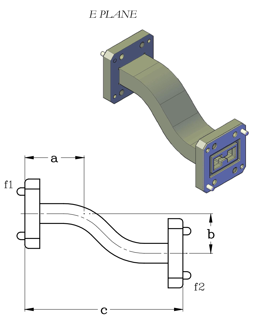 Double Ridge Waveguide Formed E & H Plane Offset Assemblies