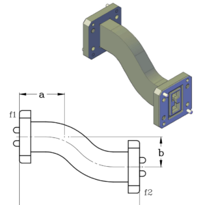 Double Ridge Waveguide Formed E & H Plane Offset Assemblies