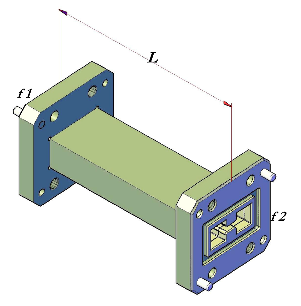 Double Ridge Waveguide Straight Assemblies