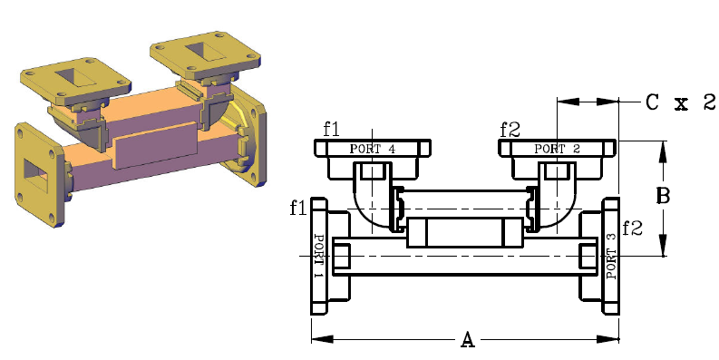 Rectangular Waveguide Branch Guide Couplers
