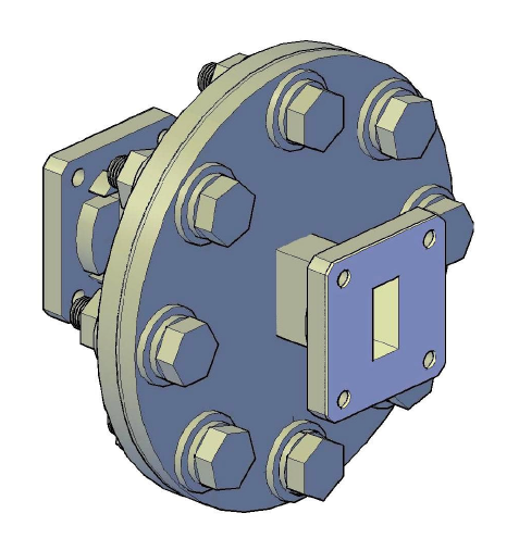 Rectangular Waveguide Bulkhead Feed Unit