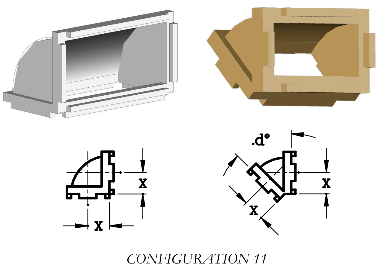 Rectangular Waveguide Cast E & H Plane Bends