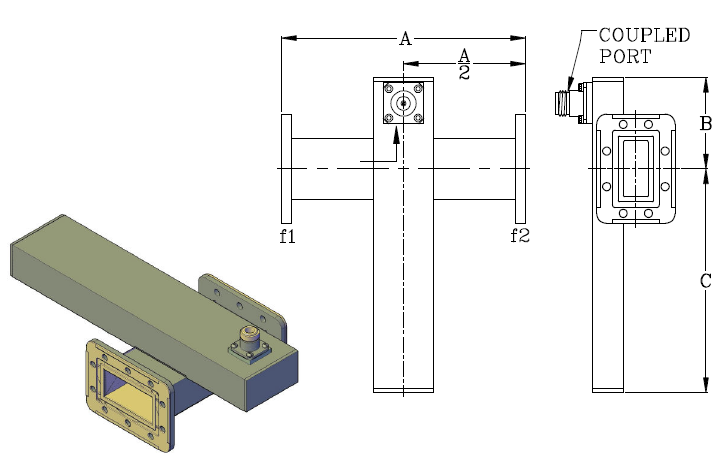 Rectangular Waveguide Cross Guide Couplers