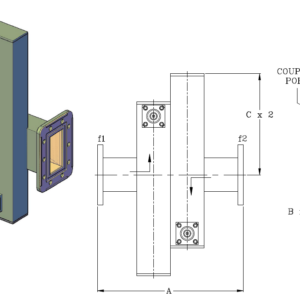Rectangular Waveguide Dual Cross Guide Couplers