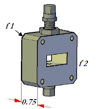 Rectangular Waveguide Dual Fitting Pressure Flange