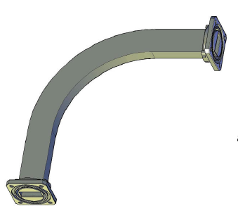 Rectangular Waveguide Formed E & H Plane Bend Assemblies