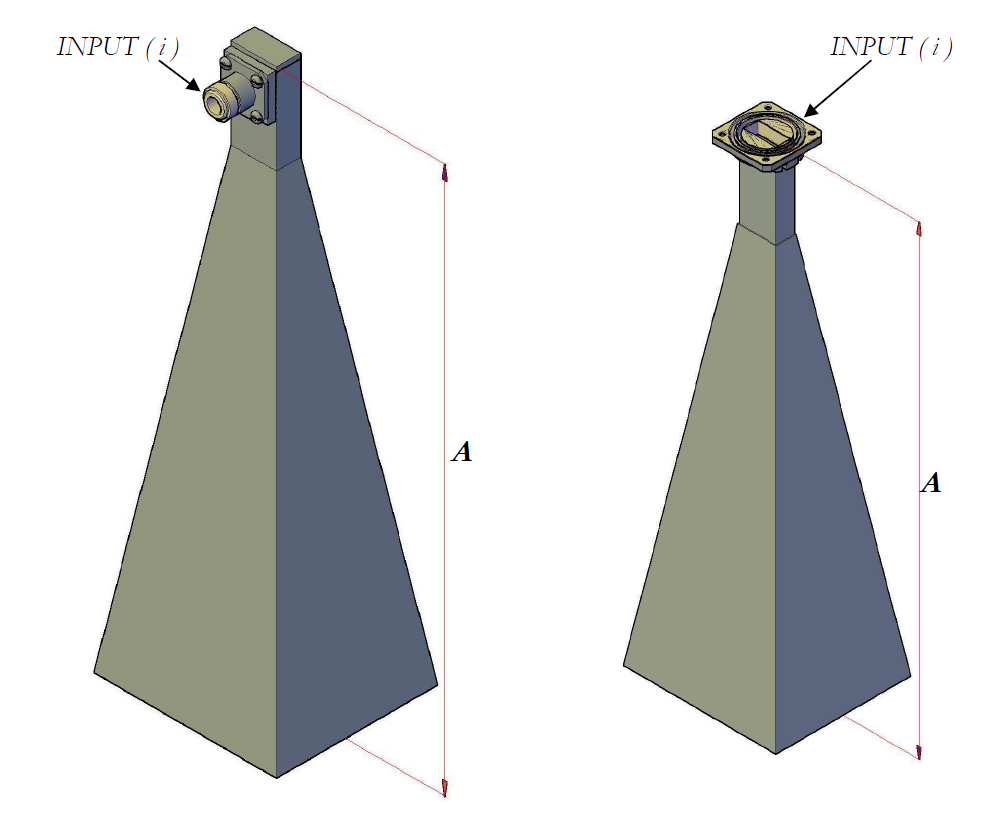 Rectangular Waveguide Standard Gain Horns